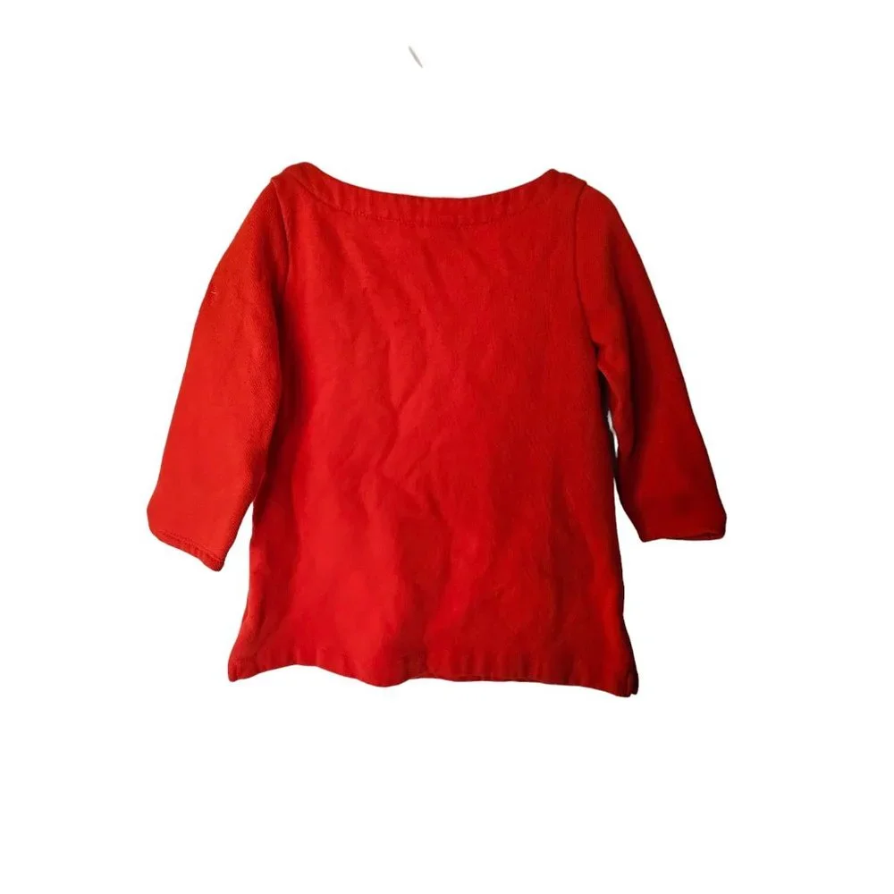 Gymboree Fleece Sweatshirt Tunic‎ Top Orange size 8 Years Pockets